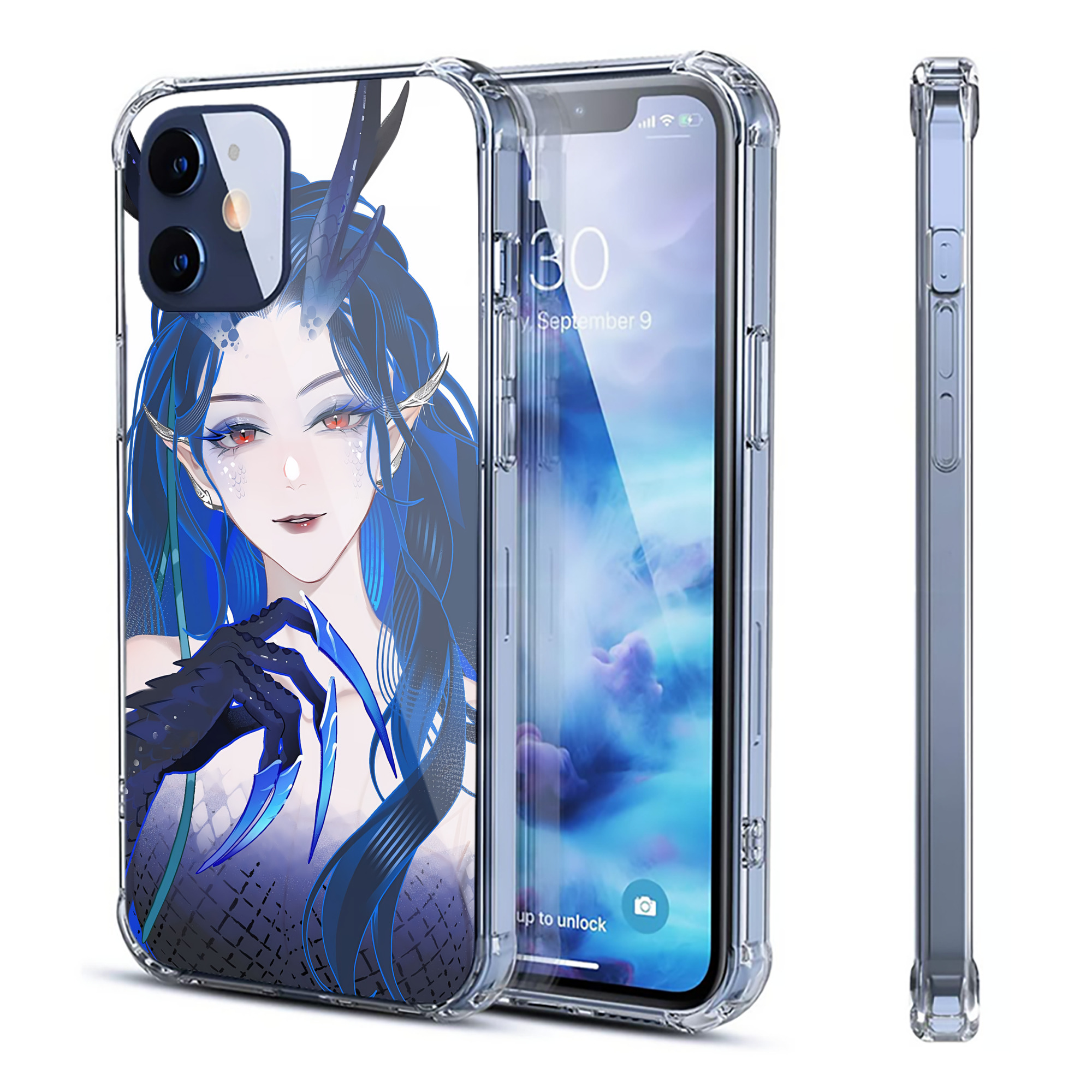 （画像用） Ne Zha 2 ナタ 魔童の大暴れ 【iPhone 12シリーズ対応】透明スマホケース（クリアソフトケース）